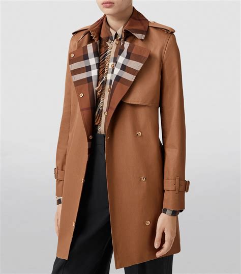 burberry sandringham cotton gabardine trench coat|Burberry gabardine vintage check.